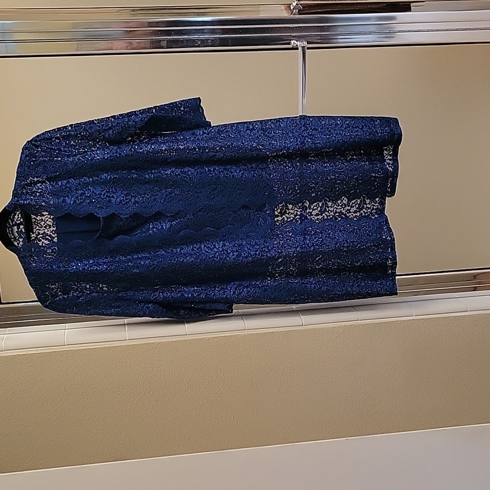 3 piece outfit: pants, with lace top and jacket